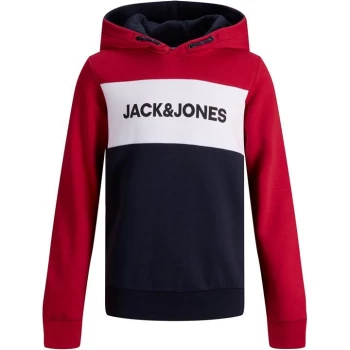 Image of Jack and Jones Logo Blocking Sweat Hoodie Junior - Multi