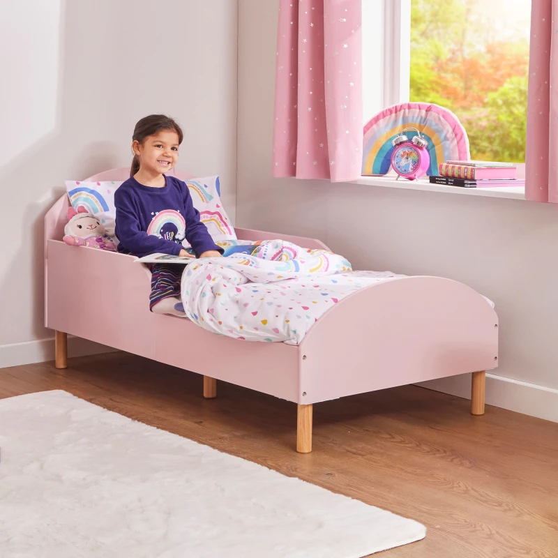 Image of Liberty House Toys Kids Pink Toddler Bed, Pink LHT11046