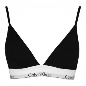 Image of CALVIN KLEIN Modern Cotton Triangle Bra - BLACK
