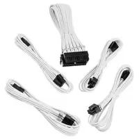 Image of BitFenix Alchemy 3 x 8-pin PCIe extension 45cm, sleeved - white