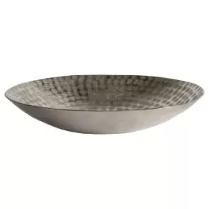 Image of Gallery Direct Oskar Hammer Round Bowl Silver