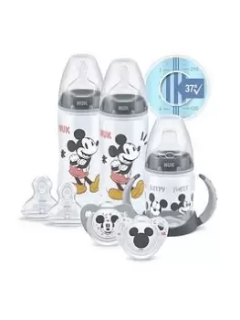 Image of Nuk Mickey Mouse Feeding Bottle Set, Clear/Black