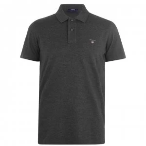 Image of Gant Original Short Sleeve Rugger Polo Shirt - Burg 95
