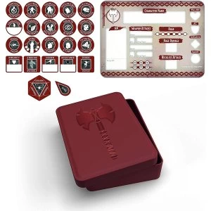 Image of D&amp;D Barbarian Token Set (Player Board & 22 tokens)