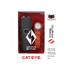 Image of CATEYE Sync Set Core & Kinetic Front & Rear Light Set