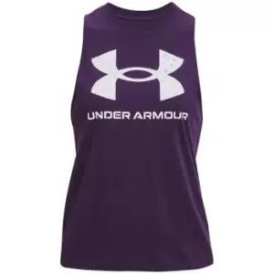 Image of Under Armour Armour Sportstyle Graphic Tank - Purple