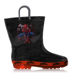 Image of Character Light Up Wellingtons Unisex Infants - Spiderman