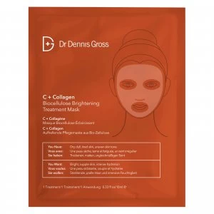 Image of Dr Dennis Gross Skincare C+Collagen Biocellulose Brightening Treatment Mask (1 Application)