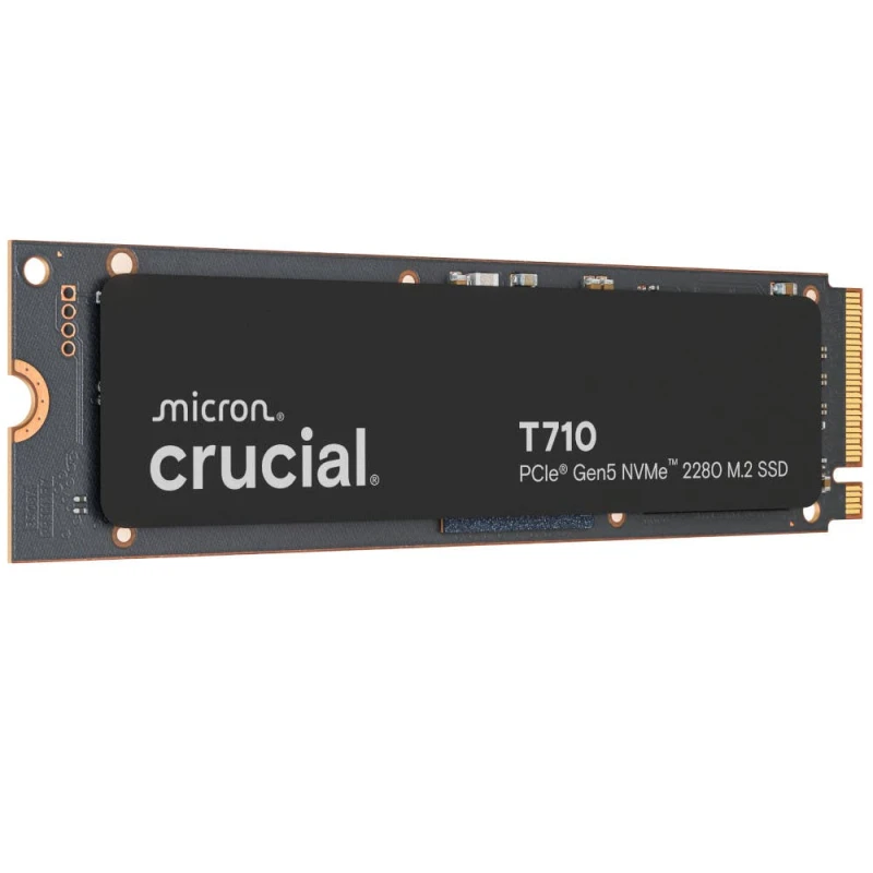 Image of Crucial T710 2TB PCIe Gen5 NVMe M.2 SSD - Read 14,900 MB/s, Write 13,800 MB/s - CT2000T710SSD8