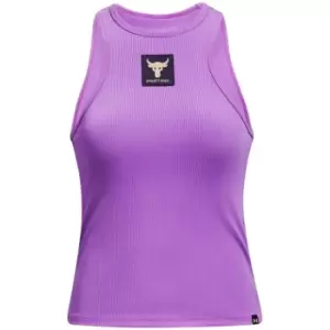 Image of Under Armour Armour Project Rock Rib Tank Top Womens - Purple