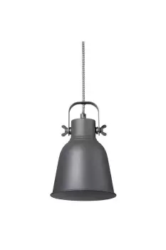 Image of Adrian 16cm Dome Pendant Ceiling Light Black E27