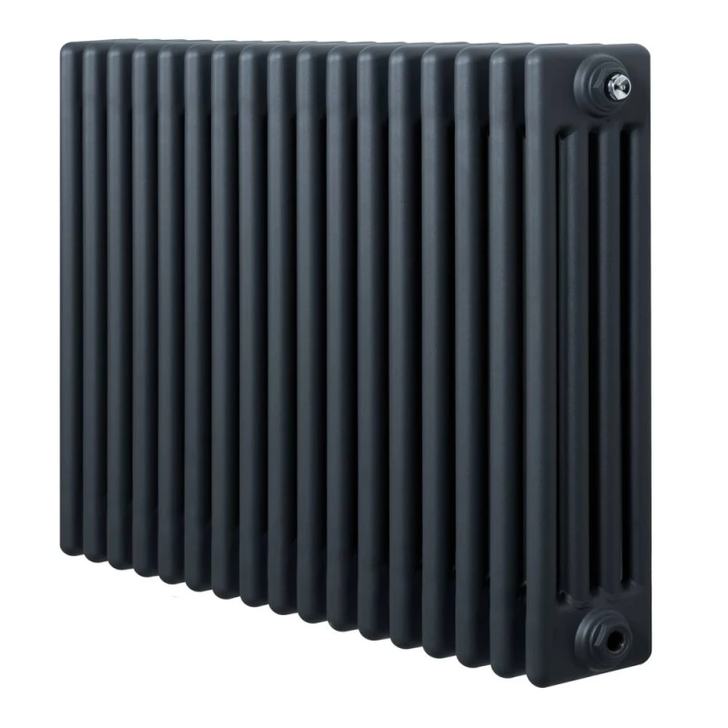 Image of Monstershop Traditional 4 Column Radiator - 600 x 785mm - Anthracite Grey Grey Unisex