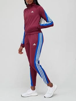Image of adidas Teamsport Tracksuit - Burgundy Size M Women
