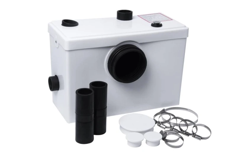 Image of Balterley Bathroom 3 Inlet Macerator Waste Pump System, 600W, 270 x 398 x 230mm in White White Unisex