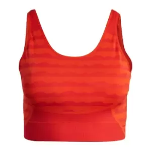 Image of adidas Marimekko AEROKNIT Light-Support Bra (Plus Size) W - Collegiate Orange