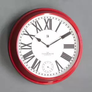 Image of Kirby Clock Red 52cm Red
