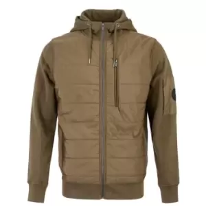 Image of Firetrap Hybrid Zip Hoody Mens - Green