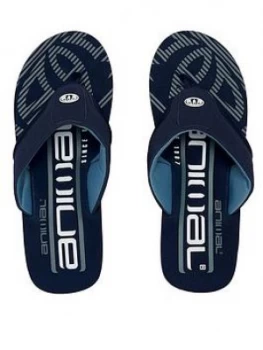 Image of Animal Jekyl Logo Too Flip Flops - Indigo Blue