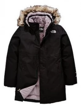 Image of The North Face The North Face Girls Arctic Swirl Down Jacket Black Size 6 YearsXs Women