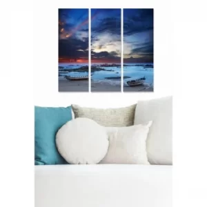 Image of MDF6922675 Multicolor Decorative MDF Painting (3 Pieces)