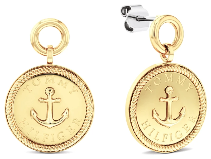 Image of Tommy Hilfiger 2781032 Nautical Charm Gold-Tone Anchor Jewellery
