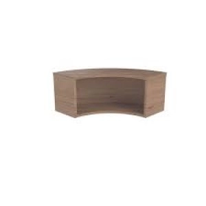 Image of Reception Modular Corner Riser Unit Grey Oak KF71545
