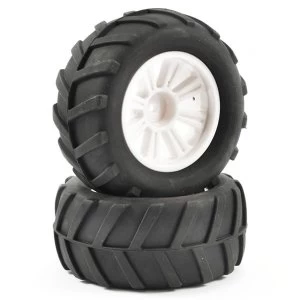 Image of Ftx Comet Monster Rear Mounted Tyre & Wheel White