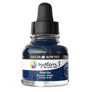 Image of Daler-Rowney System3 Ink 29.5ml Phthalo Blue
