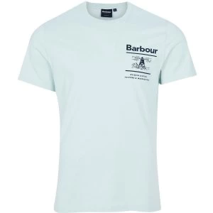 Image of Barbour Mens Chanonry Tee Surfspray Medium