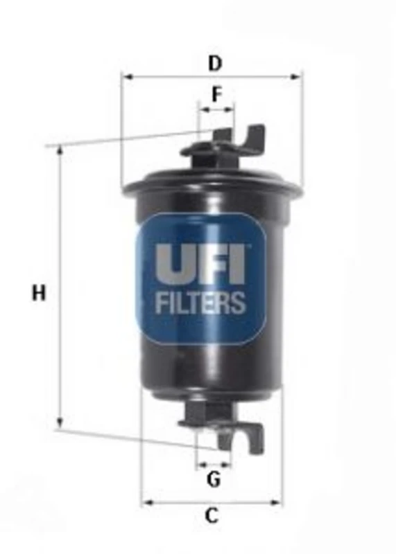 Image of UFI 53.119.00 Pollen filter Particulate Filter 239 100 12 HYUNDAI: Getz Filter, interior air (424)