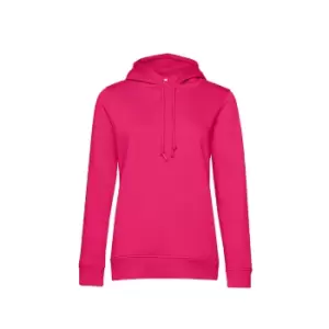 Image of B&C Womens/Ladies Organic Hoodie (L) (Bright Magenta)