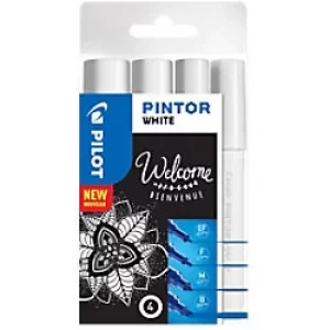 Image of Pilot Pintor Paint Marker Broad White Pack of 4