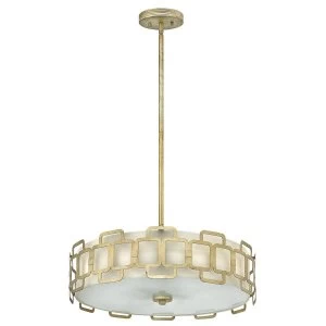 Image of 4 Light Ceiling Pendant Silver, E27