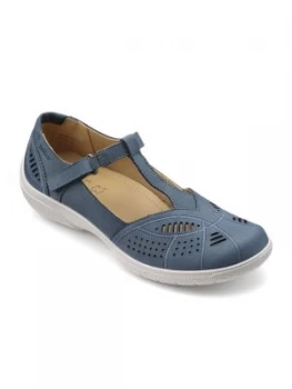 Image of Hotter Hotter Grace T Bar Summer Shoe Blue