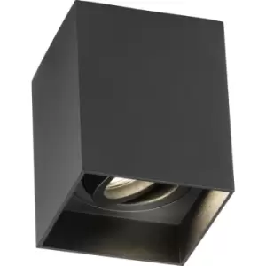 Image of Knightsbridge - Oran Surface Tilt Square Downlight Black - ORA1TSB