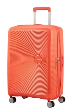 Image of American Tourister Soundbox Medium Spinner Spicy Peach Suitcase