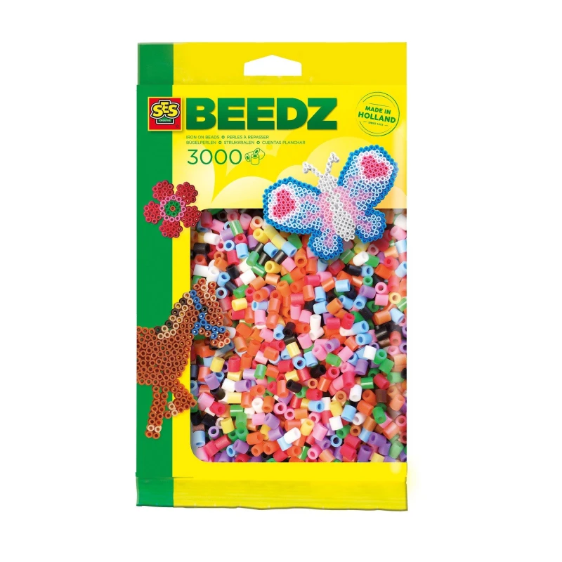 Image of SES Creative Iron on beads 3000 mix basic Multi unisex One Size