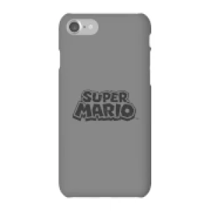 Image of Nintendo Super Mario Distressed Logo Phone Case - iPhone 7 - Snap Case - Matte