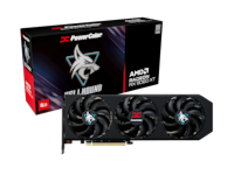 Image of PowerColor Radeon RX 9060 XT HellHound 8GB GDDR6 - 3310MHz Boost VR Ready FreeSync RX9060 XT 8G-L/OC
