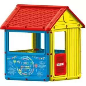 Image of Charles Bentley - Dolu Kids My First House Wendy Playhouse Indoor or Outdoor Easy Installation - Multi-Coloured