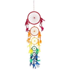 Image of Multi Colour Boho Dream Catcher 85cm