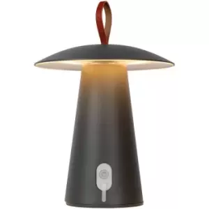 Image of Lucide LA DONNA - Table Lamp Outdoor - Ø19,7cm - LED Dim. - 1x2W 2700K - IP54 - 3 StepDim - Anthracite