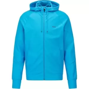 Image of Boss Sicon Gym Zip Hoodie - Blue