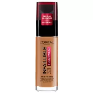 Image of LOreal Paris Infallible 24hr Freshwear Liquid Foundation (Various Shades) - 330 Hazelnut