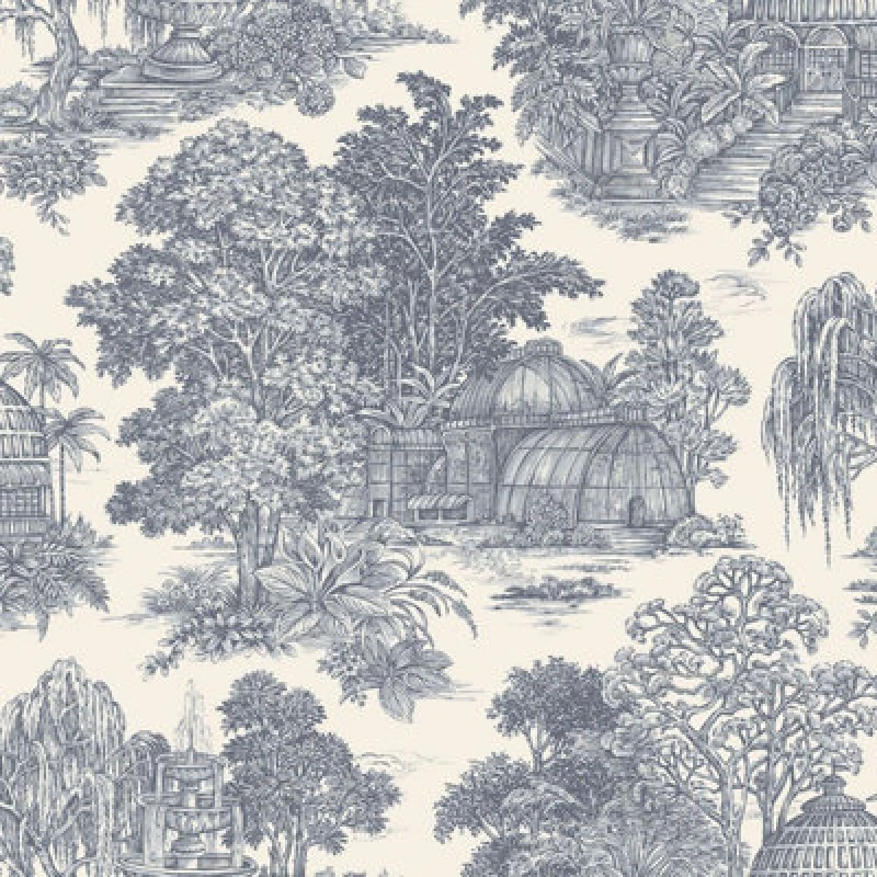 Image of Holden Decor Osterley Wallpaper - Blue Blue WFVNN Unisex