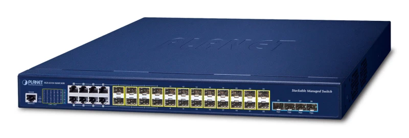 Image of PLANET Layer 3 16-Port 100/1000X SFP Managed L3 10G Ethernet (100/1000