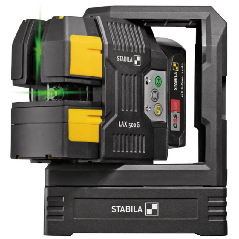 Image of Stabila LAX 500 G 12v CAS Cordless Green Laser Level 1 x 2ah Li-ion Charger Case 19985