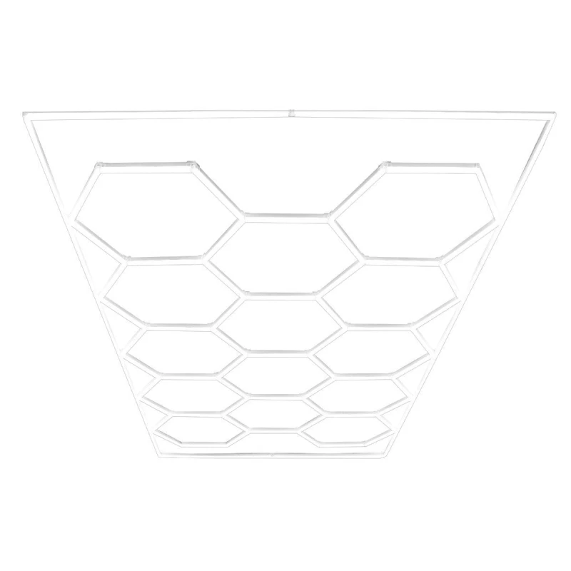 Image of MONSTER SHOP Hexagon LED Lighting 14 Lights & Border Car Detailing Shop Garage 5055986193364