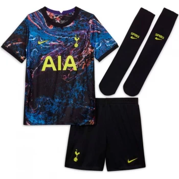 Image of Nike Tottenham Hotspur Away Mini Kit 2021 2022 - Black/Green