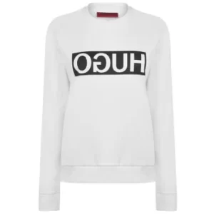 Image of Hugo Boss Reversed Logo Sweatshirt White Size L Men